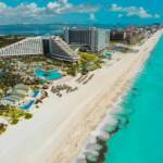 aerial view of people on beach during daytime